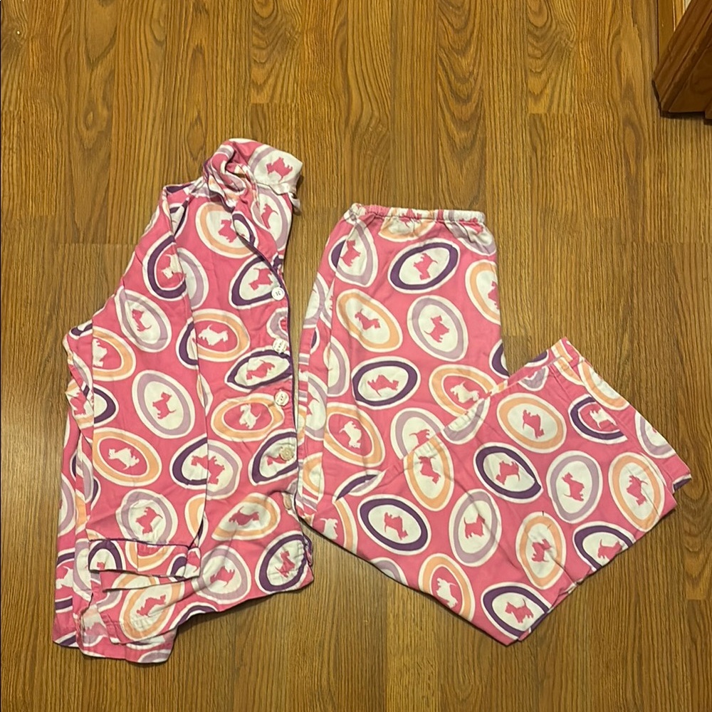 PINK Victoria's Secret Pink and White Pajama Set